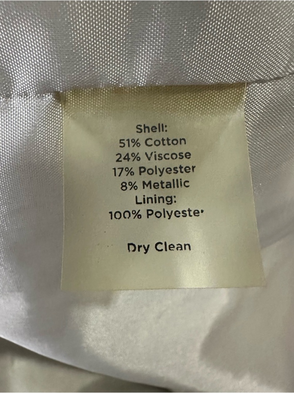 Talbots Women’s Gold Brocade Paisley Swing Crop Jacket Blazer Size 14 BNWOT! - Picture 11 of 11